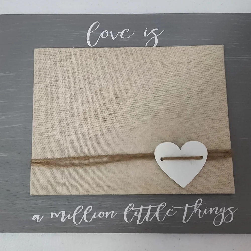 NWT Love Is A Million Little Things Wooden Frame